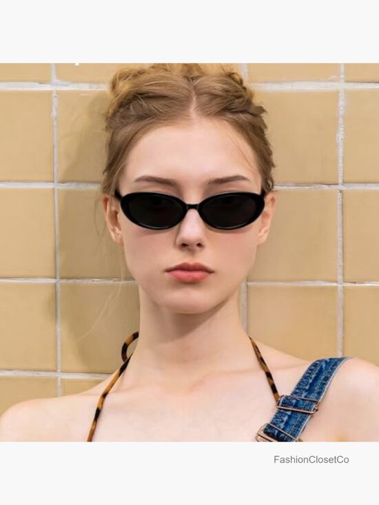 3-Pack Retro Oval Sunglasses UV400 Protection Small Frame Trendy Unisex main image 4
